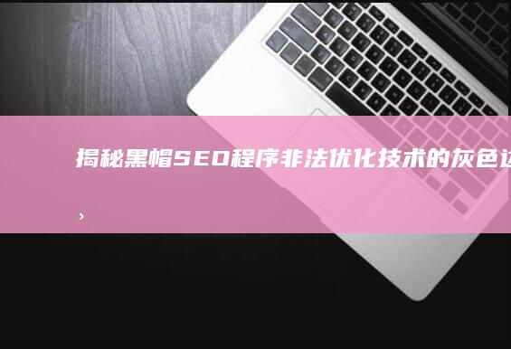 揭秘黑帽SEO程序：非法优化技术的灰色边缘与风险解析